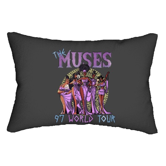 Disney Hercules The Muses 97 World Tour , Retro Disney Hercules Diva The Muses Song Concert Music, Disney Girl Trip, Disneyland Lumbar Pillows