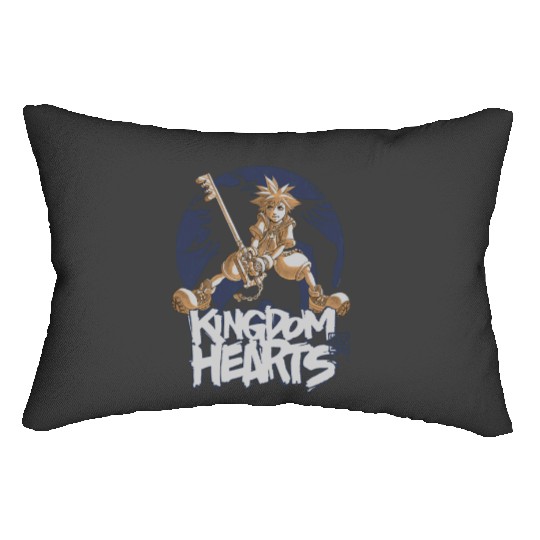Disney Kingdom Hearts Sora Warrior Stance Graffiti Vintage Lumbar Pillows
