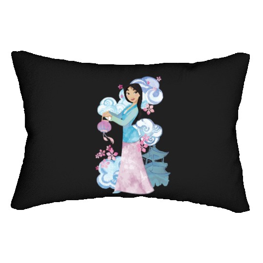 Disney Mulan Watercolor Portrait Lumbar Pillows