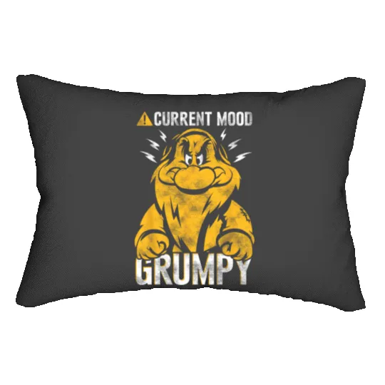 Disney Snow White Grumpy Mood Graphic Lumbar Pillows