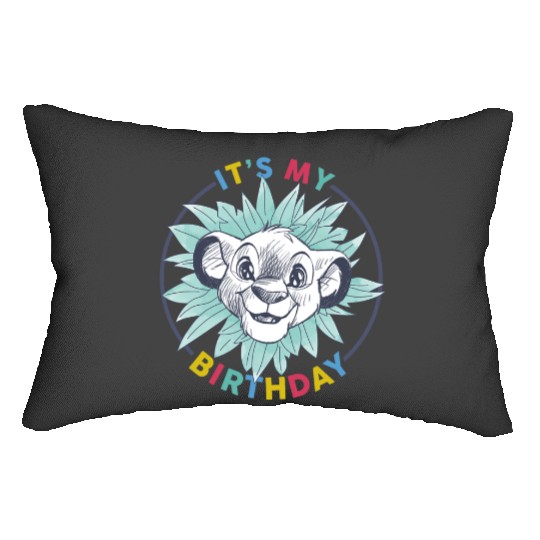 Disney The Lion King Birthday Floral Simba It's My Birthday Lumbar Pillows