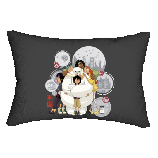 Disney Big Hero 6 TV Series Baymax Hugs Graphic Lumbar Pillows