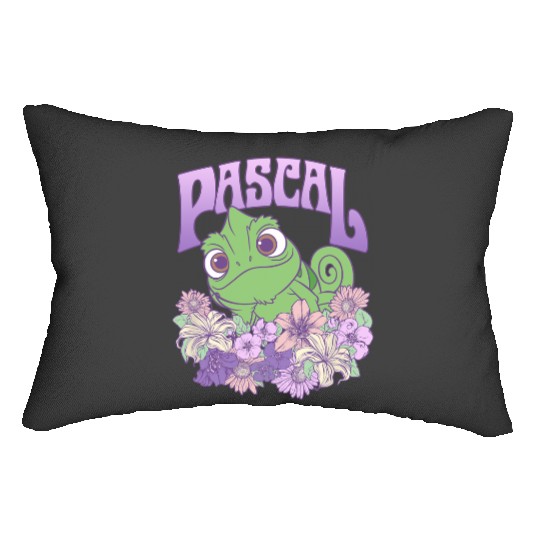 Disney Tangled Cute Pascal Floral Pastel Big Chest Portrait Lumbar Pillows