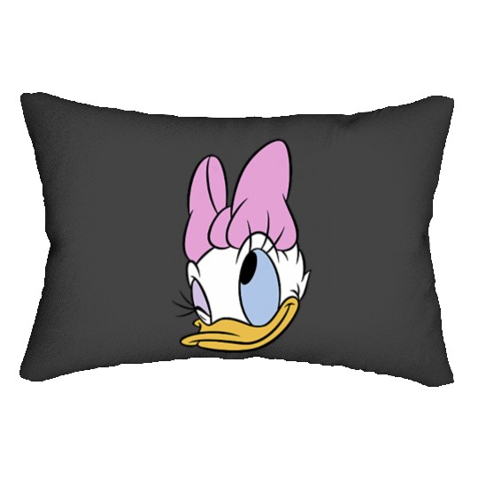 Disney Mickey And Friends Daisy Duck Face Small Pocket Logo Lumbar Pillows