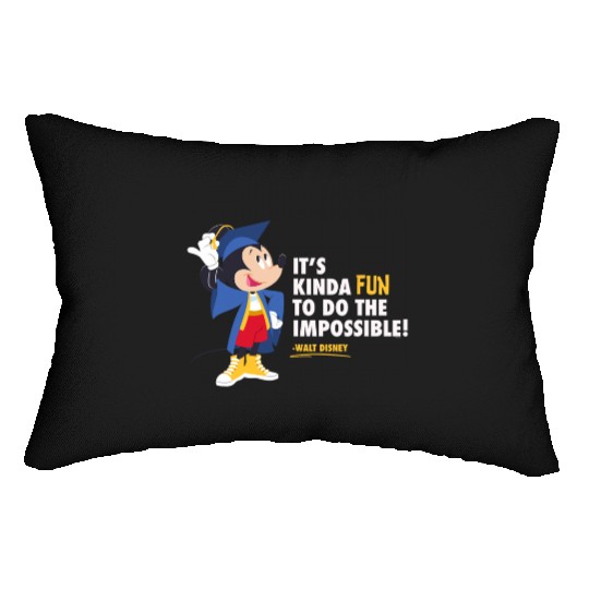 Disney Mickey Mouse Graduation New Grad Do the Impossible Lumbar Pillows
