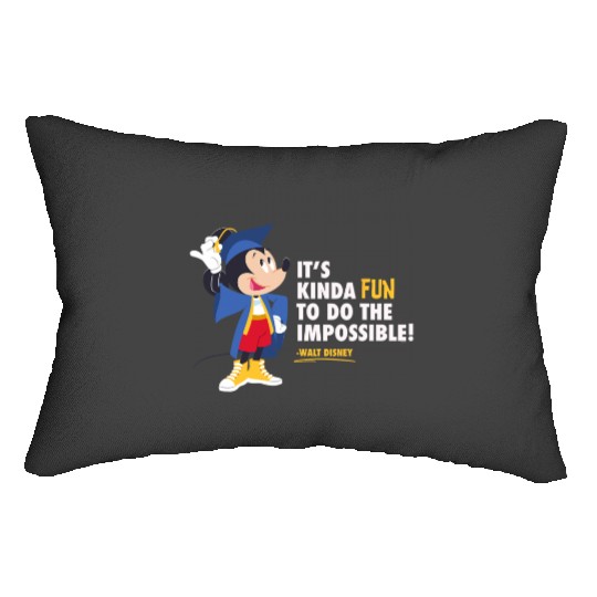 Disney Mickey Mouse Graduation New Grad Do the Impossible Lumbar Pillows