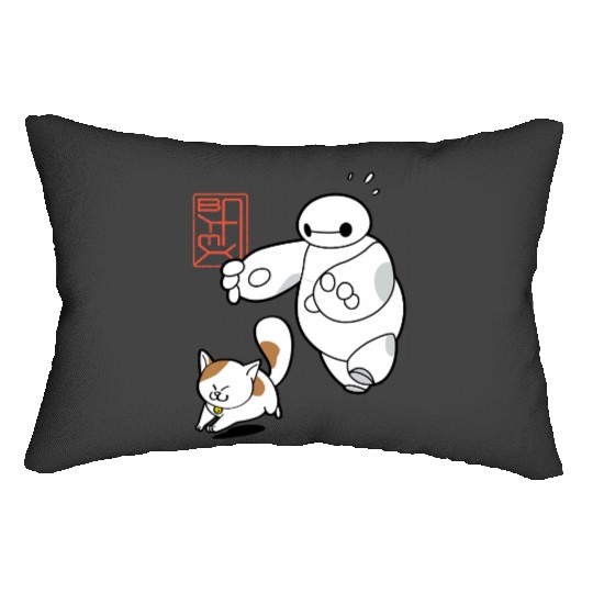 Disney Big Hero 6 Baymax Chasing Mochi Cute Shot Lumbar Pillows