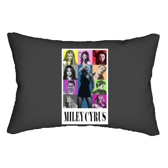 Miley Cyrus Eras Tour Shirt Flowers Lumbar Pillows