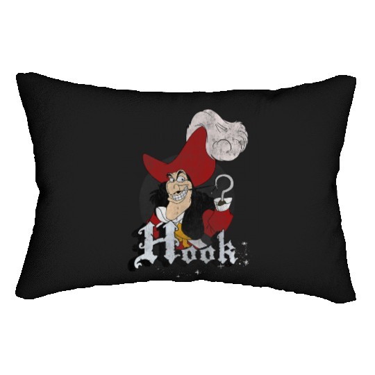Disney Peter Pan Captain Hook Mischievous Smile Circle Logo Lumbar Pillows