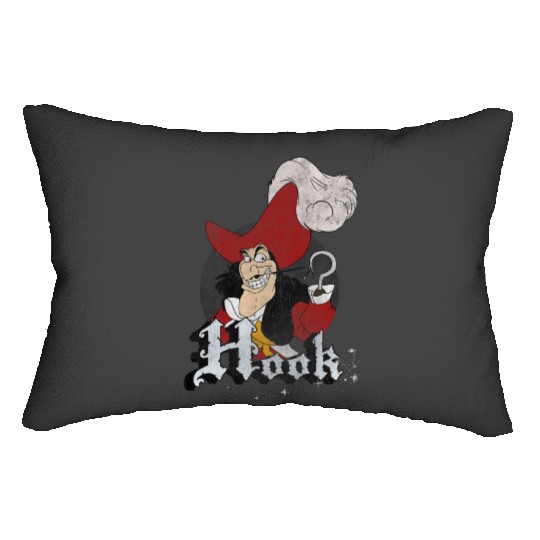 Disney Peter Pan Captain Hook Mischievous Smile Circle Logo Lumbar Pillows