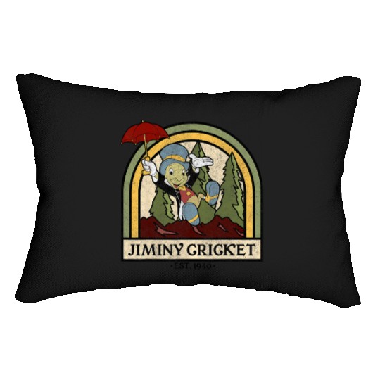 Disney Pinocchio Jiminy Cricket Established 1940 Lumbar Pillows