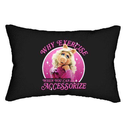 Disney The Muppets Miss Piggy Why Exercise Accessorize Lumbar Pillows