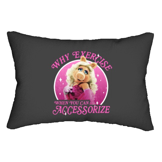 Disney The Muppets Miss Piggy Why Exercise Accessorize Lumbar Pillows