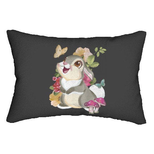 Disney Bambi Thumper Vintage Floral Portrait Lumbar Pillows