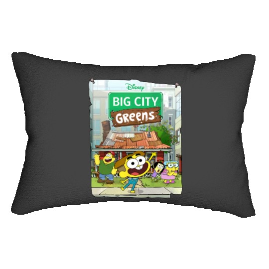 Disney Big City Greens Poster Cricket and Family Lumbar Pillows