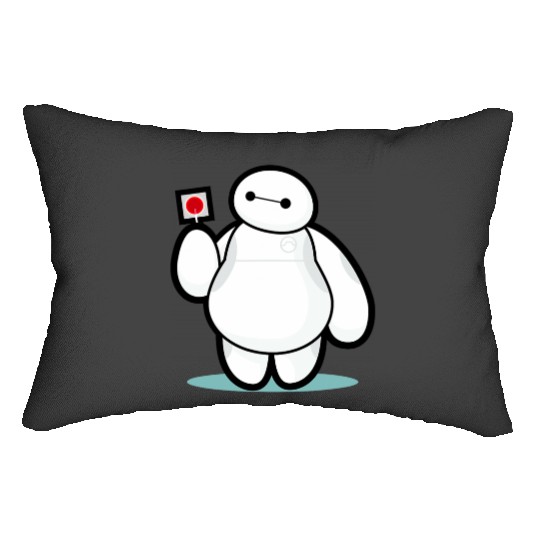 Disney Big Hero 6 Baymax With Lollipop Cute Shot Lumbar Pillows