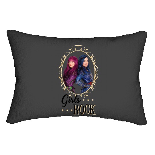 Disney Descendants Mal And Evie Girls Rock Lumbar Pillows