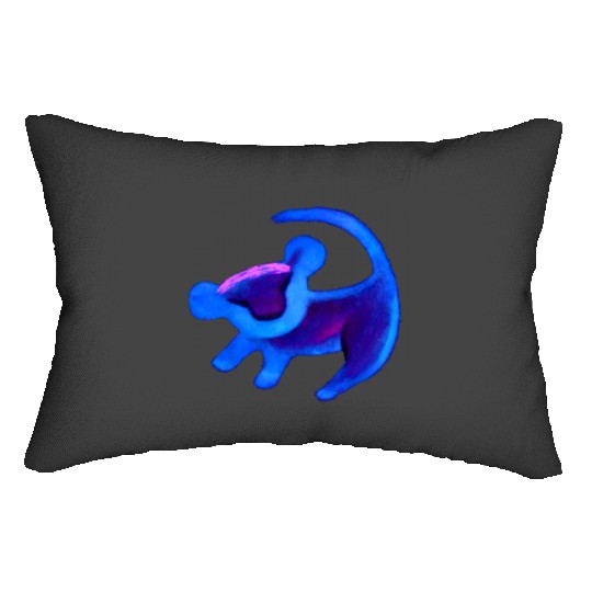 Disney The Lion King Simba Cave Painting Blue Hue Lumbar Pillows