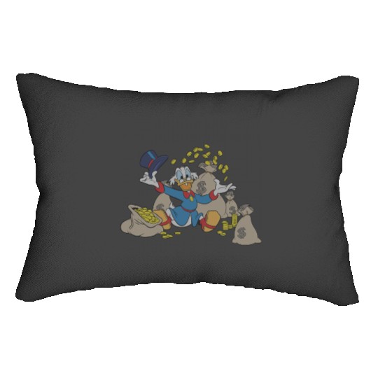 Disney Ducktales Scrooge McDuck Coins Lumbar Pillows