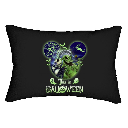 This is Halloween Oogie Boogie Bash 2024 Lumbar Pillows, Disneyland Halloween Lumbar Pillows