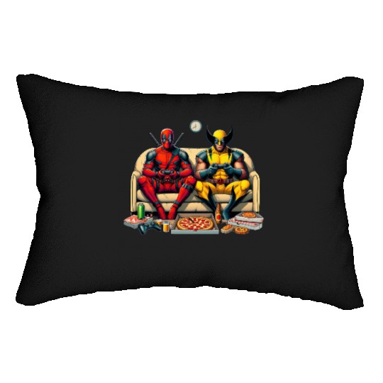 Deadpool Lumbar Pillows, Disney Superhero Funny Lumbar Pillows, Disney Wolverine