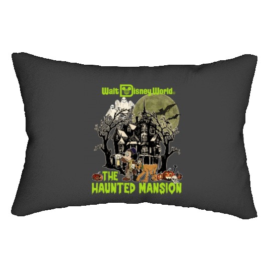 Vintage Disney Haunted Mansion Lumbar Pillows, The Haunted Mansion Map Lumbar Pillows