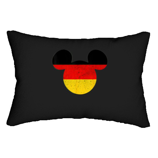 Disney Mickey Mouse Logo Germany Flag Fill Lumbar Pillows