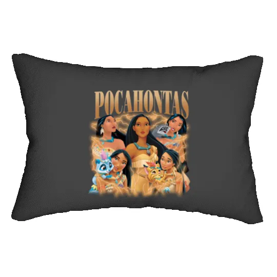 Pocahontas Bootleg Lumbar Pillows, Retro Disney Princess Lumbar Pillows