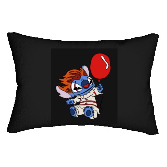 Pennywise Stitch Halloween Lumbar Pillows, Disney Halloween Lumbar Pillows