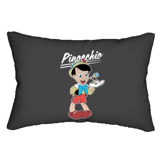 Retro Disney Pinocchio and Jiminy Cricket Lumbar Pillows