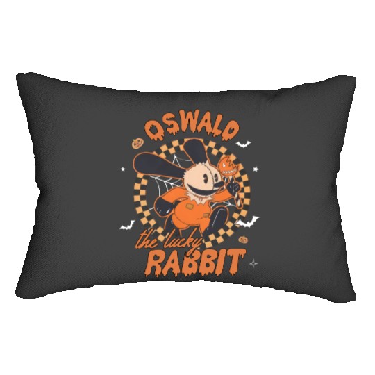 Retro Disney Oswald The Lucky Rabbit Halloween Lumbar Pillows, Spooky Season Lumbar Pillows