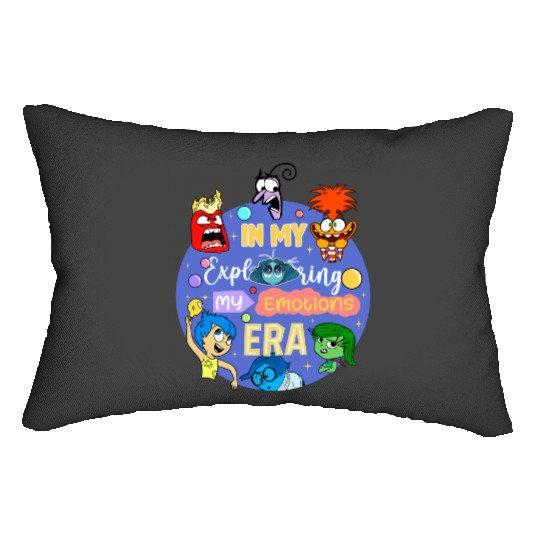 Inside Out 2 Lumbar Pillows, In My Exploring My Emotions Era Lumbar Pillows, Disney Trip Lumbar Pillows