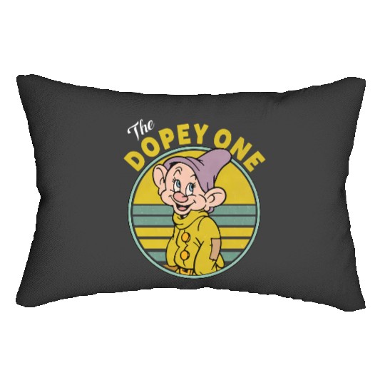 Retro 90s Vintage The Dopey One Lumbar Pillows, Disney Snow White And Seven Dwarfs Lumbar Pillows