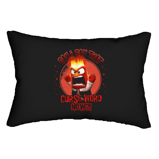 Disney Inside Out Anger Curse Word Lumbar Pillows, Anger Feeling Lumbar Pillows