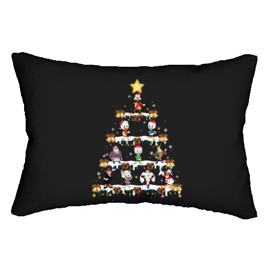 Disney DuckTales Christmas Tree and Lights Lumbar Pillows