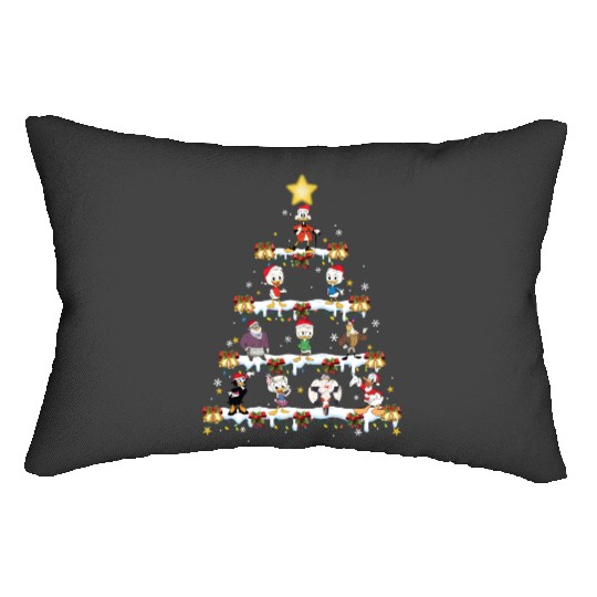 Disney DuckTales Christmas Tree and Lights Lumbar Pillows