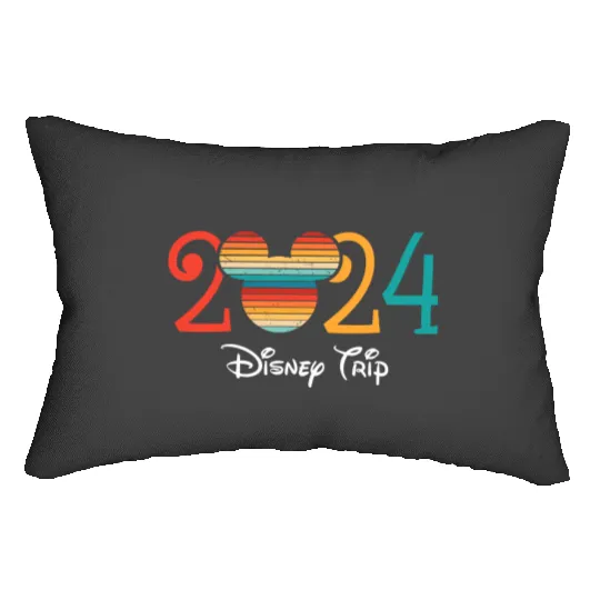 Disney Family Vacation 2024 Lumbar Pillows, Custom Disney 2024 Family Vacation