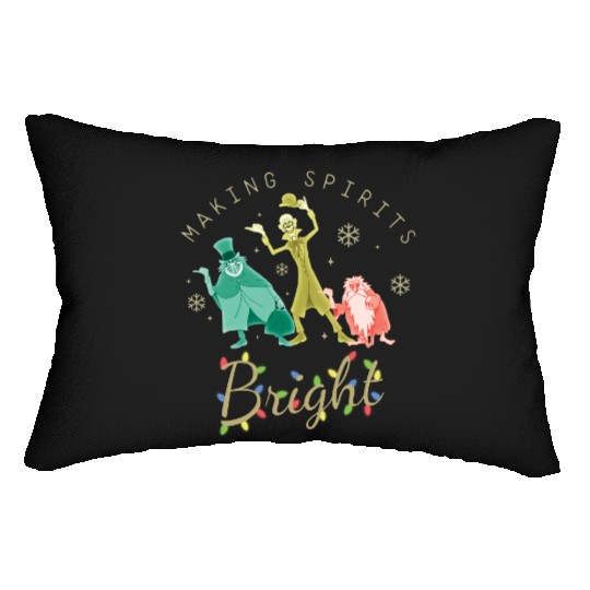 Vintage The Haunted Mansion Lumbar Pillows, Making Spirits Bright Disney Christmas Lumbar Pillows