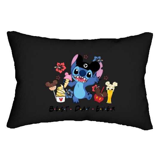 Disney Stitch Best Day Ever Lumbar Pillows, Disney Stitch Lumbar Pillows