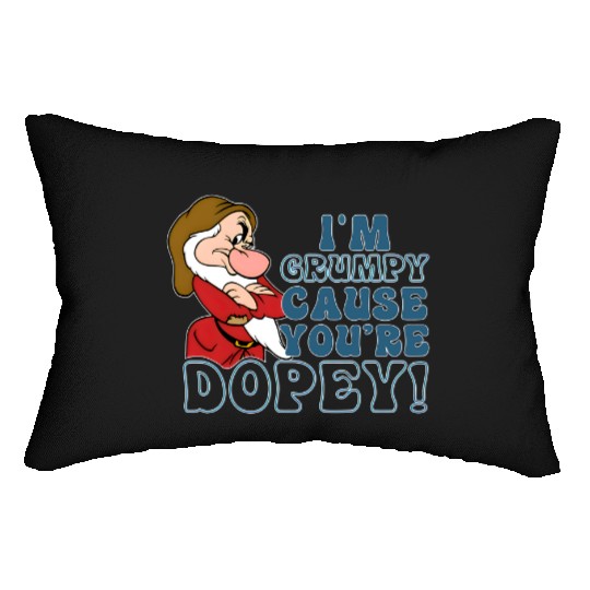 Disney I'm Grumpy Because You're Dopey Lumbar Pillows, Snow White Grumpy Lumbar Pillows