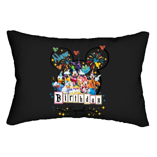 Disney Birthday Squad Lumbar Pillows