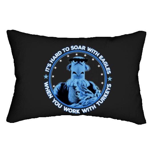 Disney The Muppets Sam Eagle When You Work With Turkeys Lumbar Pillows