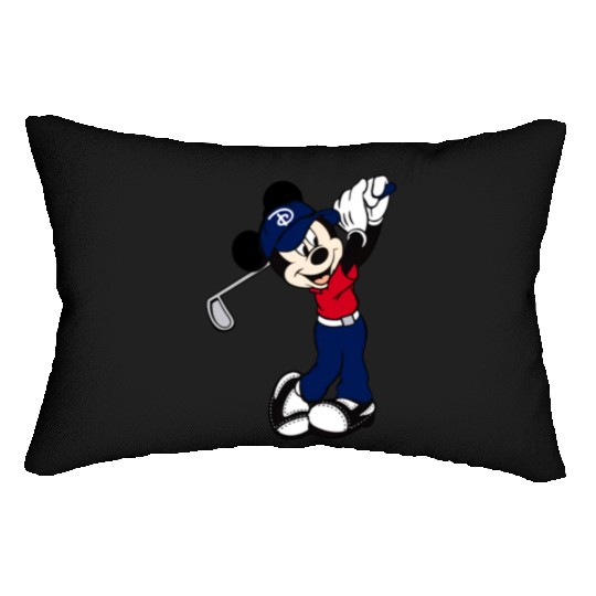 Mickey Mouse Golf Disney Lumbar Pillows, Mickey Unisex Lumbar Pillows, Mickey