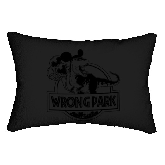 Wrong Park Disneyland Lumbar Pillows, Disney Dinosaur Lumbar Pillows, Jurassic Park Lumbar Pillows