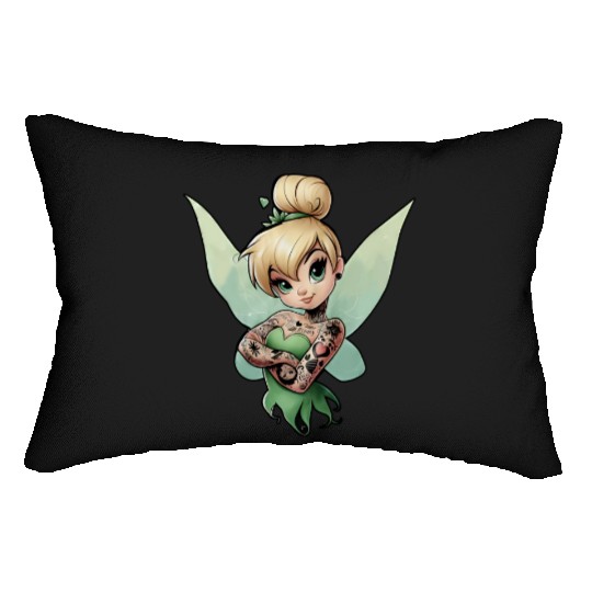 Tinkerbell Lumbar Pillows, Peter Pan, Disney Princess, Disney Lumbar Pillows