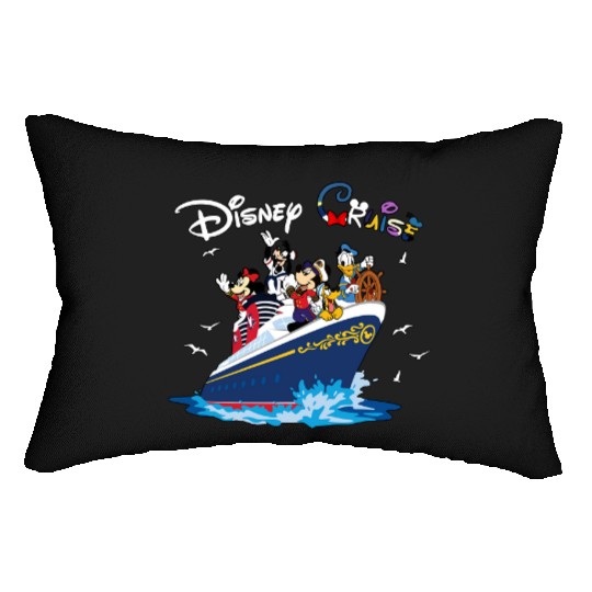 Disney Cruise Vacation Lumbar Pillows, Disney Cruise Lumbar Pillows, Disney Trip Lumbar Pillows
