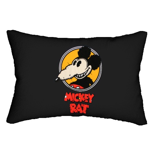 Mickey Rat Essential Lumbar Pillows, Retro Disney Mickey Mouse Lumbar Pillows, Vintage Disney Lumbar Pillows