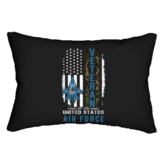 Us Air Force Veteran Camo Lumbar Pillows