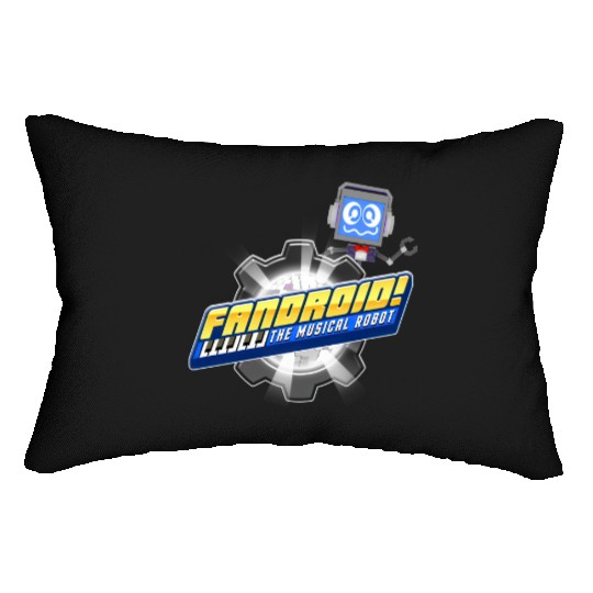 Fandroid Logo with Waving Fandroid Lumbar Pillows