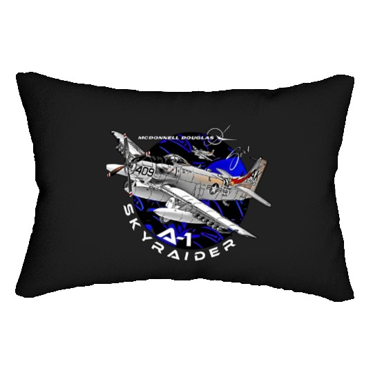 Douglas A-1 Skyraider Attack Aircraft Lumbar Pillows